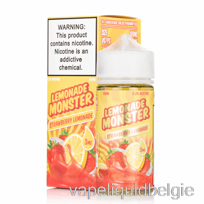 Vape Vloeibare Aardbeienlimonade - Limonademonster - 100 Ml 0 Mg